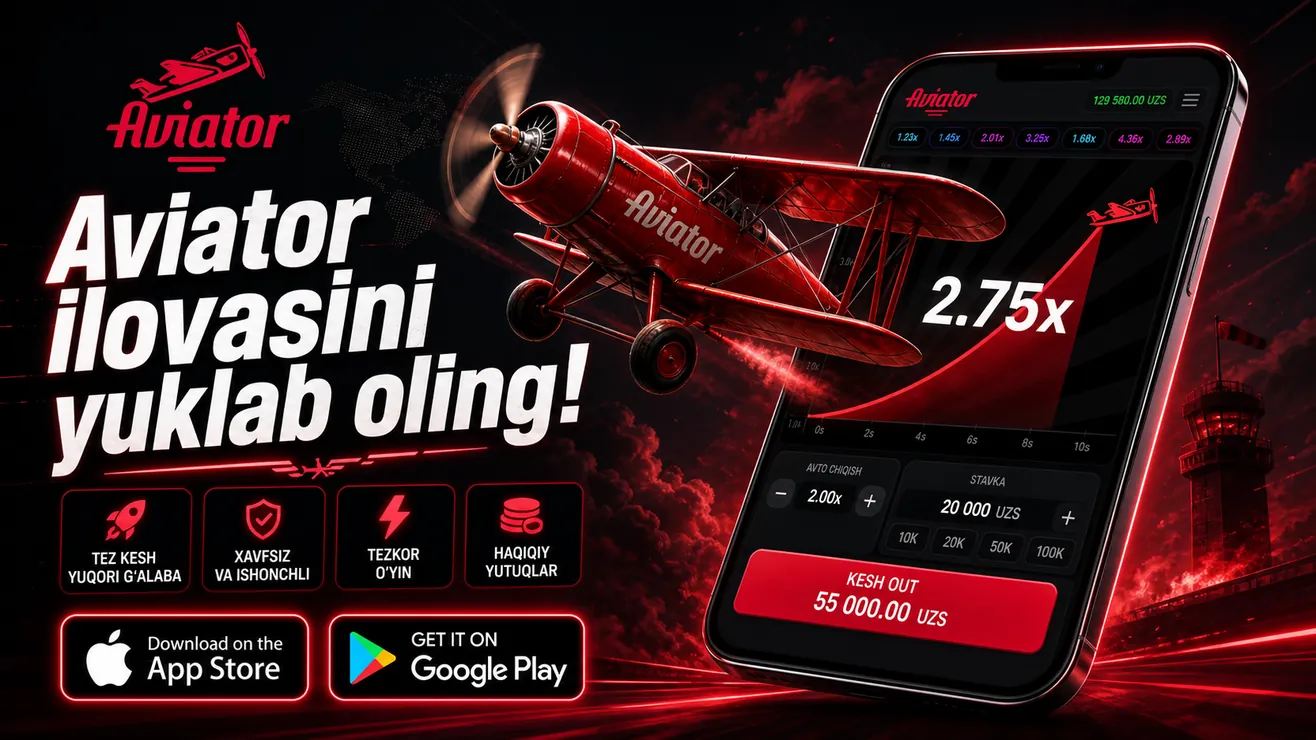 Aviator o'yini mobil ilova yuklab olish Android va iOS