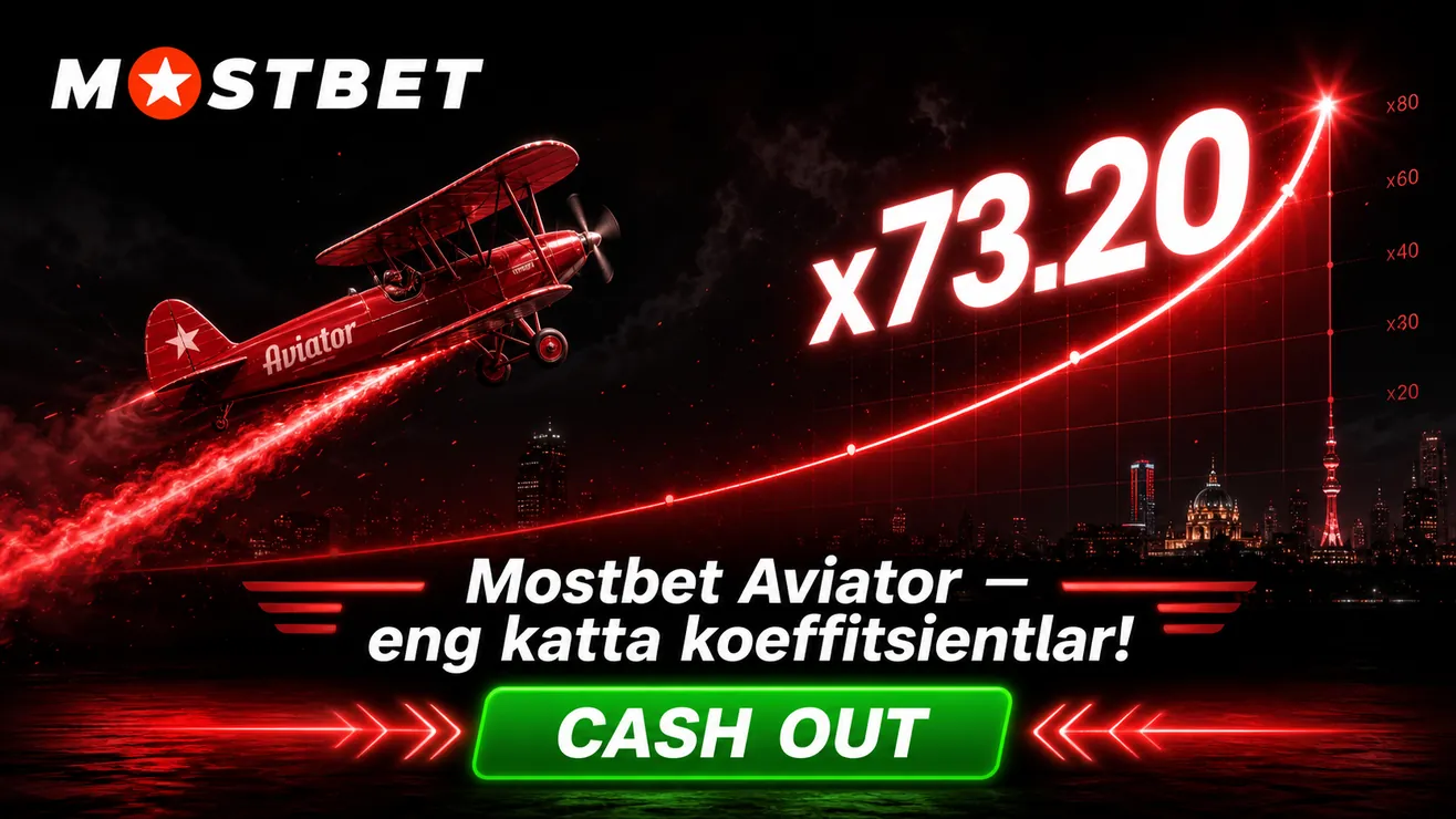 Mostbet Aviator o'yini va birinchi depozit bonusi